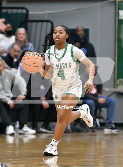 Thumbnail 3 in Centennial vs. St. Mary's (St. Mary's Stockton MLK Showcase) photogallery.