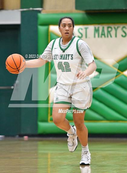 Thumbnail 1 in Centennial vs. St. Mary's (St. Mary's Stockton MLK Showcase) photogallery.