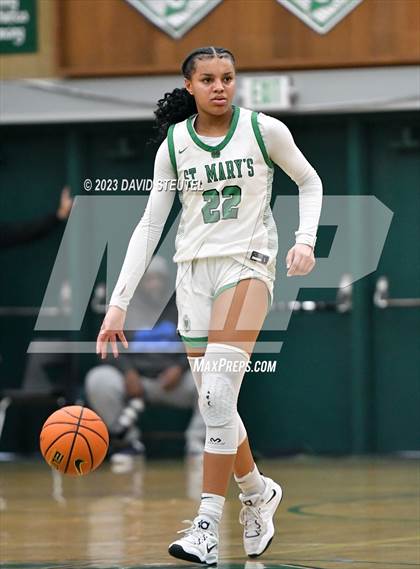 Thumbnail 3 in Centennial vs. St. Mary's (St. Mary's Stockton MLK Showcase) photogallery.