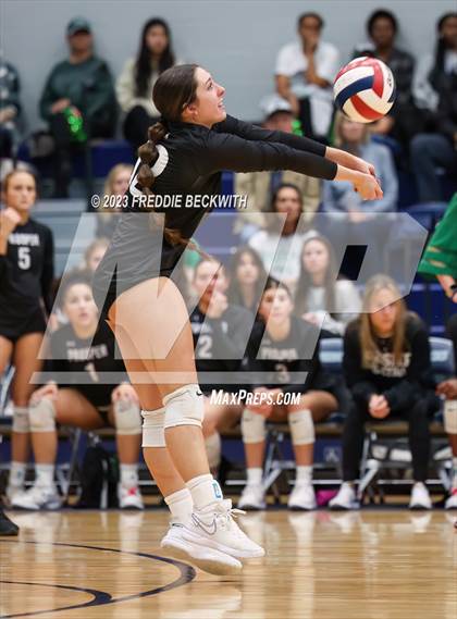 Thumbnail 2 in Prosper vs. Plano West (UIL 6A Volleyball Bi-District) photogallery.