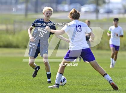 Thumbnail 2 in Muncie Central @ Delta (Scrimmage) photogallery.