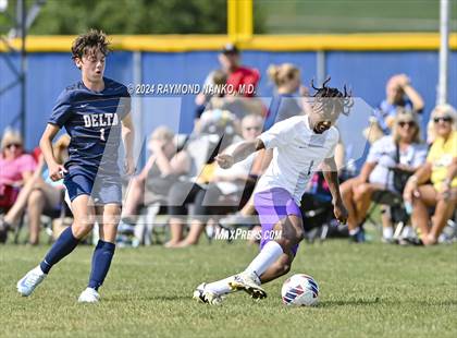 Thumbnail 3 in Muncie Central @ Delta (Scrimmage) photogallery.