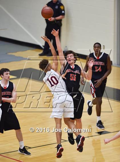 Thumbnail 2 in Churchill vs Roosevelt [Theodore] (Littleton Gym) photogallery.