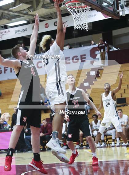 Thumbnail 3 in Woodstock Academy vs. St. Andrew's (Spalding Hoophall Classic) photogallery.