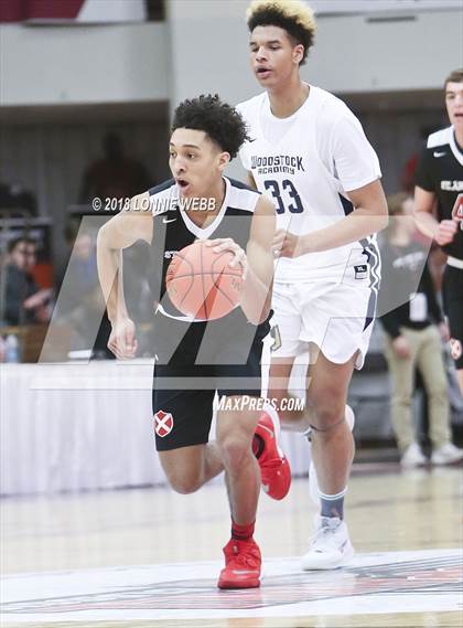 Thumbnail 2 in Woodstock Academy vs. St. Andrew's (Spalding Hoophall Classic) photogallery.