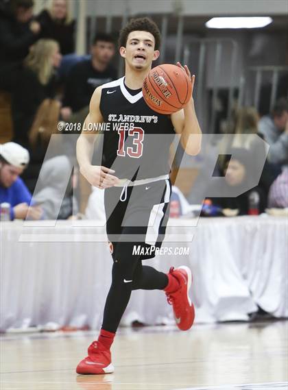 Thumbnail 3 in Woodstock Academy vs. St. Andrew's (Spalding Hoophall Classic) photogallery.