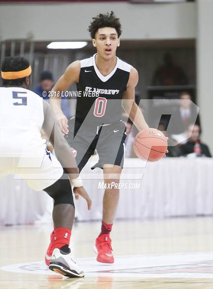 Thumbnail 2 in Woodstock Academy vs. St. Andrew's (Spalding Hoophall Classic) photogallery.