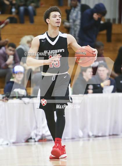 Thumbnail 2 in Woodstock Academy vs. St. Andrew's (Spalding Hoophall Classic) photogallery.