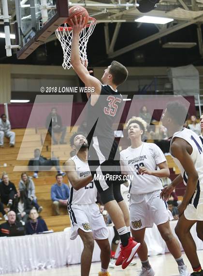 Thumbnail 3 in Woodstock Academy vs. St. Andrew's (Spalding Hoophall Classic) photogallery.