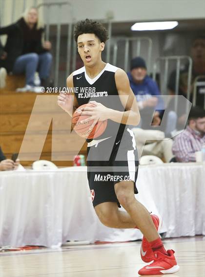 Thumbnail 1 in Woodstock Academy vs. St. Andrew's (Spalding Hoophall Classic) photogallery.