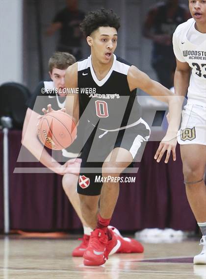 Thumbnail 1 in Woodstock Academy vs. St. Andrew's (Spalding Hoophall Classic) photogallery.