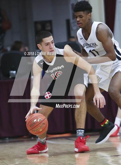 Thumbnail 2 in Woodstock Academy vs. St. Andrew's (Spalding Hoophall Classic) photogallery.