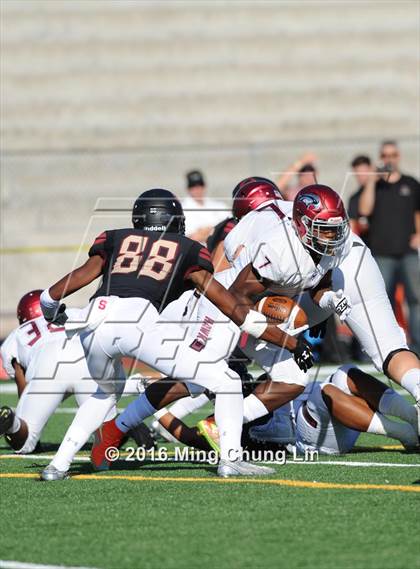 Thumbnail 1 in St. Joseph's Prep vs. Oaks Christian (Honor Bowl) photogallery.