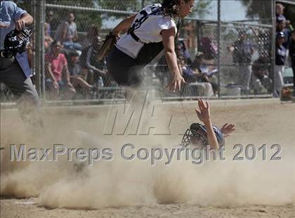Thumbnail 2 in St. Genevieve vs La Sierra Academy (CIF SS Playoffs) photogallery.