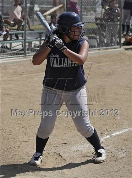Thumbnail 1 in St. Genevieve vs La Sierra Academy (CIF SS Playoffs) photogallery.