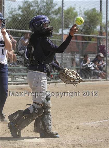 Thumbnail 2 in St. Genevieve vs La Sierra Academy (CIF SS Playoffs) photogallery.