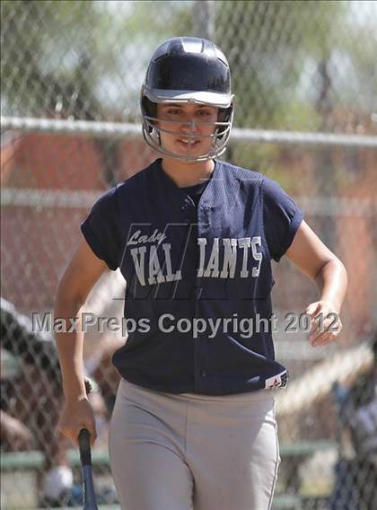 Thumbnail 1 in St. Genevieve vs La Sierra Academy (CIF SS Playoffs) photogallery.