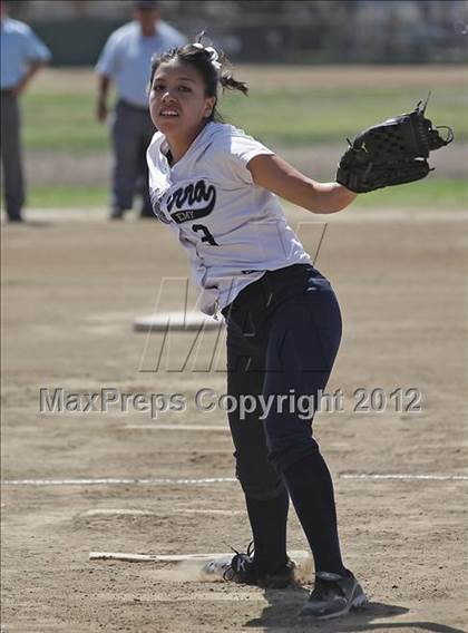Thumbnail 3 in St. Genevieve vs La Sierra Academy (CIF SS Playoffs) photogallery.