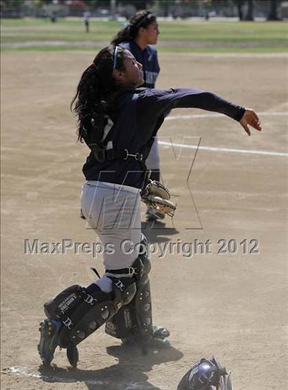 Thumbnail 2 in St. Genevieve vs La Sierra Academy (CIF SS Playoffs) photogallery.