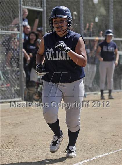 Thumbnail 2 in St. Genevieve vs La Sierra Academy (CIF SS Playoffs) photogallery.