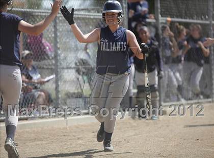 Thumbnail 1 in St. Genevieve vs La Sierra Academy (CIF SS Playoffs) photogallery.