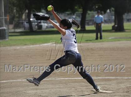 Thumbnail 2 in St. Genevieve vs La Sierra Academy (CIF SS Playoffs) photogallery.