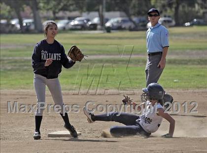 Thumbnail 1 in St. Genevieve vs La Sierra Academy (CIF SS Playoffs) photogallery.