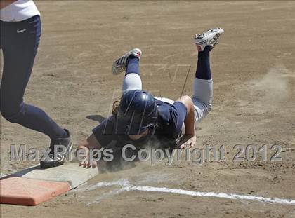 Thumbnail 2 in St. Genevieve vs La Sierra Academy (CIF SS Playoffs) photogallery.