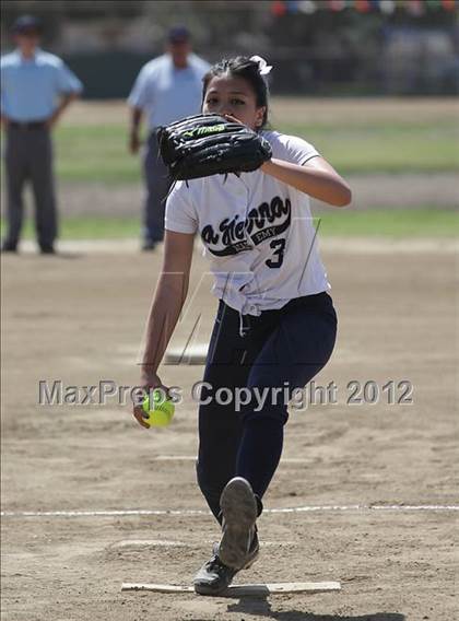 Thumbnail 2 in St. Genevieve vs La Sierra Academy (CIF SS Playoffs) photogallery.