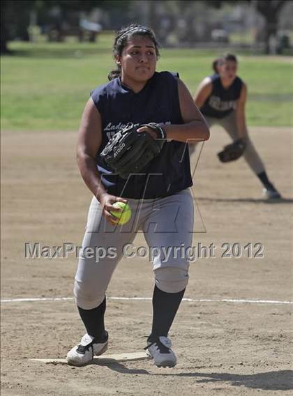 Thumbnail 2 in St. Genevieve vs La Sierra Academy (CIF SS Playoffs) photogallery.