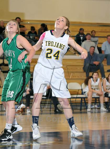 Thumbnail 3 in St. Mary's vs. Oak Ridge (Trojan Toss-Up) photogallery.