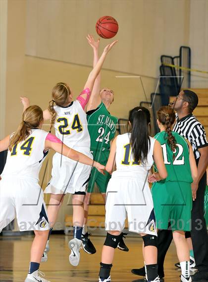 Thumbnail 1 in St. Mary's vs. Oak Ridge (Trojan Toss-Up) photogallery.