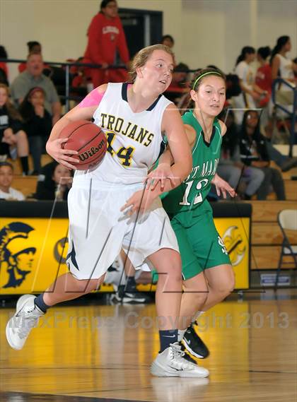 Thumbnail 2 in St. Mary's vs. Oak Ridge (Trojan Toss-Up) photogallery.
