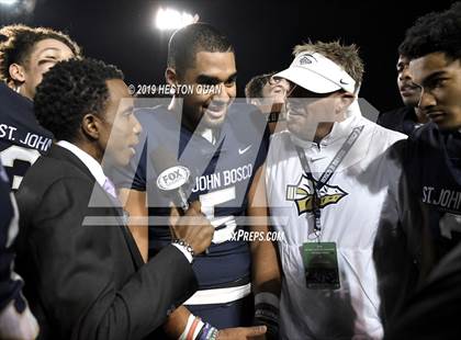 Thumbnail 3 in Mater Dei vs. St. John Bosco (CIF-SS D1 Final) photogallery.