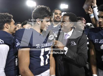 Thumbnail 1 in Mater Dei vs. St. John Bosco (CIF-SS D1 Final) photogallery.