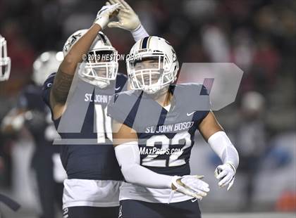 Thumbnail 2 in Mater Dei vs. St. John Bosco (CIF-SS D1 Final) photogallery.