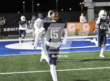 Thumbnail 1 in Mater Dei vs. St. John Bosco (CIF-SS D1 Final) photogallery.