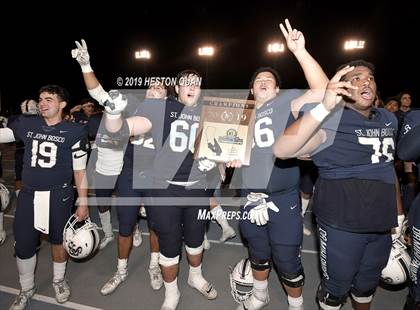 Thumbnail 2 in Mater Dei vs. St. John Bosco (CIF-SS D1 Final) photogallery.