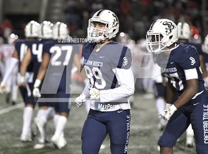 Thumbnail 1 in Mater Dei vs. St. John Bosco (CIF-SS D1 Final) photogallery.