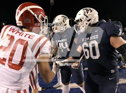 Thumbnail 3 in Mater Dei vs. St. John Bosco (CIF-SS D1 Final) photogallery.