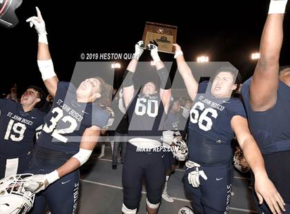 Thumbnail 2 in Mater Dei vs. St. John Bosco (CIF-SS D1 Final) photogallery.
