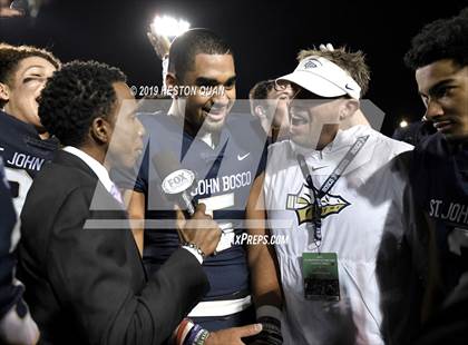 Thumbnail 1 in Mater Dei vs. St. John Bosco (CIF-SS D1 Final) photogallery.