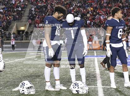 Thumbnail 2 in Mater Dei vs. St. John Bosco (CIF-SS D1 Final) photogallery.