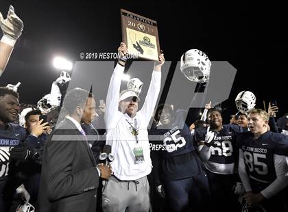 Thumbnail 3 in Mater Dei vs. St. John Bosco (CIF-SS D1 Final) photogallery.