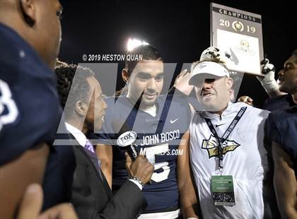Thumbnail 3 in Mater Dei vs. St. John Bosco (CIF-SS D1 Final) photogallery.