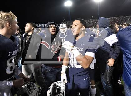 Thumbnail 1 in Mater Dei vs. St. John Bosco (CIF-SS D1 Final) photogallery.