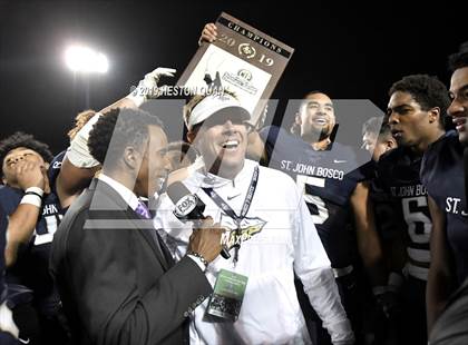 Thumbnail 3 in Mater Dei vs. St. John Bosco (CIF-SS D1 Final) photogallery.