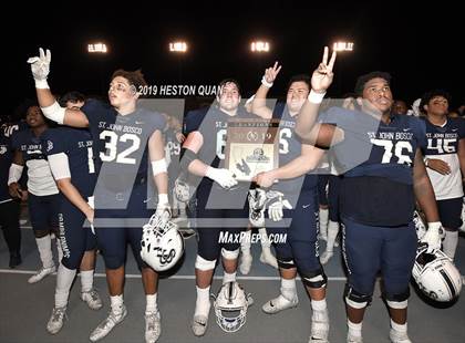 Thumbnail 3 in Mater Dei vs. St. John Bosco (CIF-SS D1 Final) photogallery.
