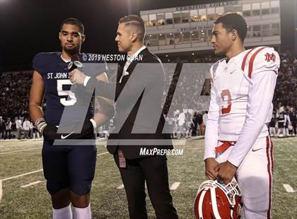 Thumbnail 1 in Mater Dei vs. St. John Bosco (CIF-SS D1 Final) photogallery.