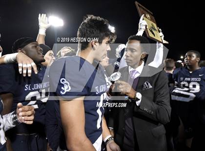 Thumbnail 1 in Mater Dei vs. St. John Bosco (CIF-SS D1 Final) photogallery.